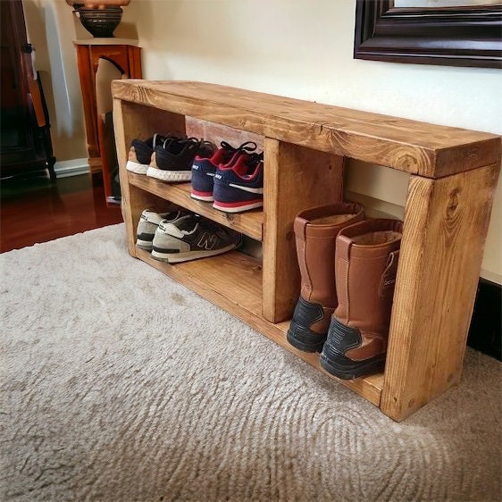 Shoe and Wellies Bench - storage - hall bench