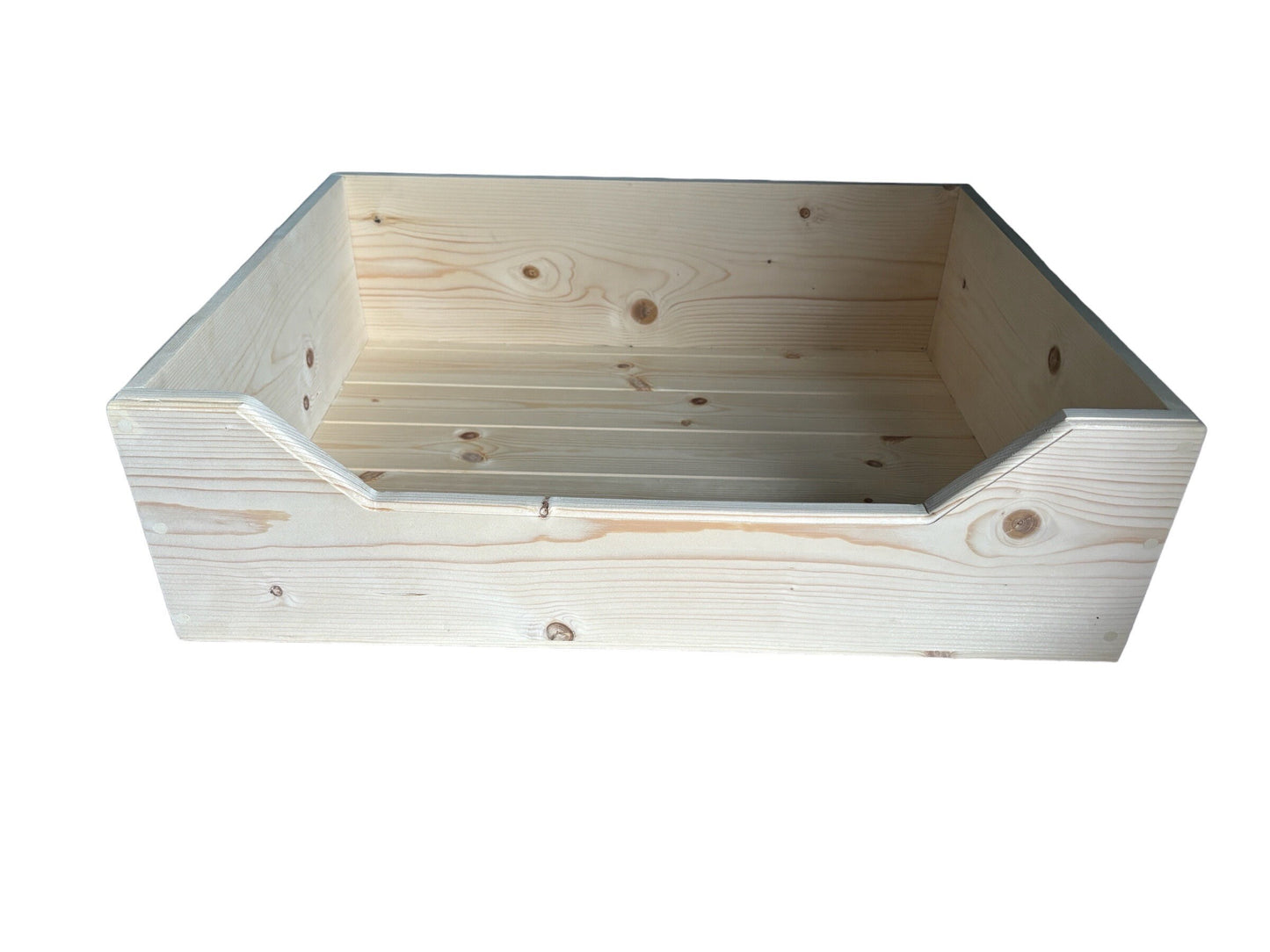 Solid pine dog bed