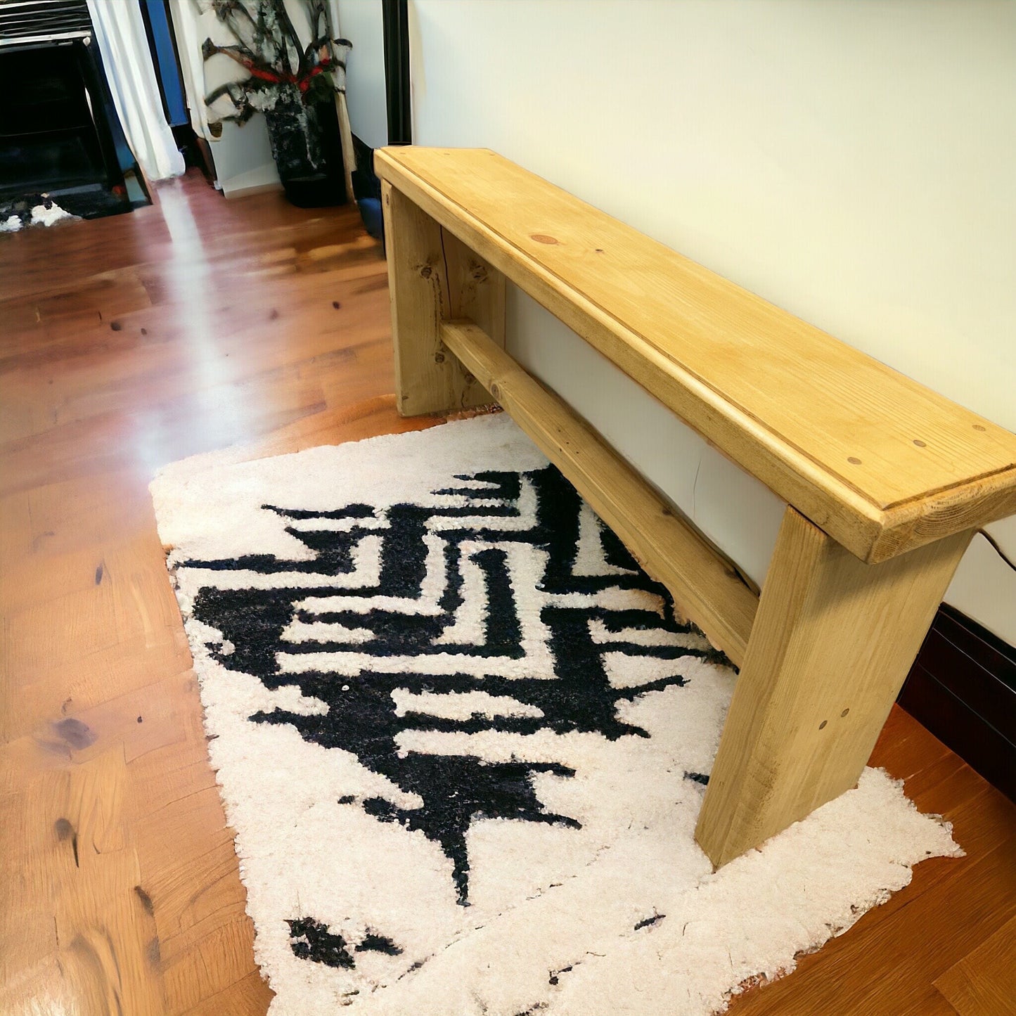 Rustic Bench / Shoe storage / Hall bench