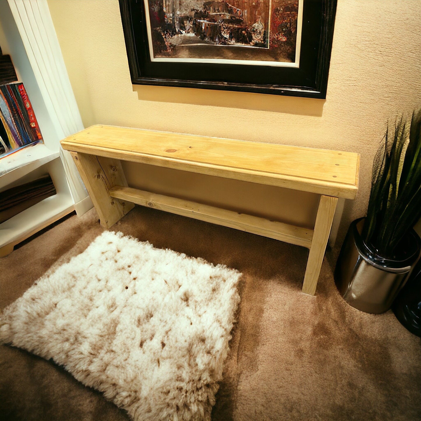 Rustic Bench / Shoe storage / Hall bench