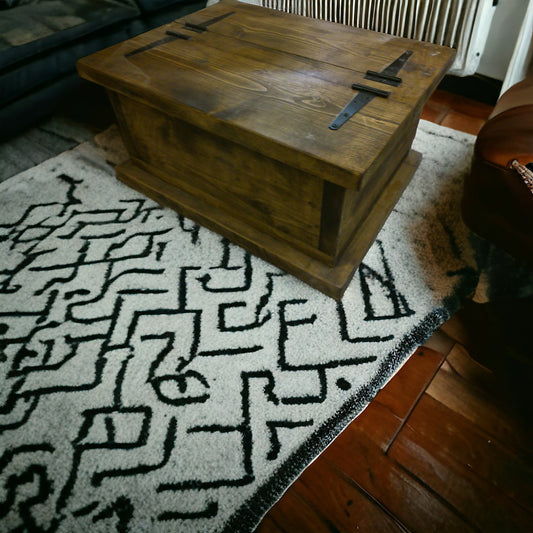 Handmade Rustic Coffee Table Chest / Storage