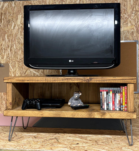 Handmade rustic industrial tv stand/ tv unit